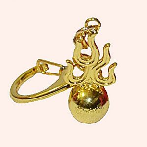 Брелок Пламенная жемчужина латунь Брелок Пламенная жемчужина латунь