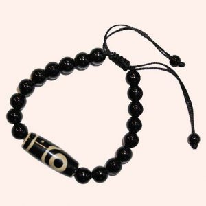 Браслет с бусиной Дзи 2 глаза Браслет с бусиной Дзи 2 глаза