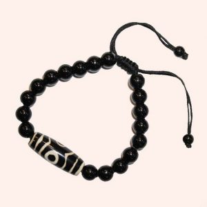 Браслет с бусиной Дзи 3 глаза Браслет с бусиной Дзи 3 глаза