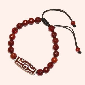 Браслет с семиглазой Дзи Браслет с семиглазой Дзи