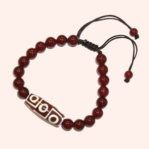 Браслет с бусиной Дзи 9 глаз Браслет с бусиной Дзи 9 глаз