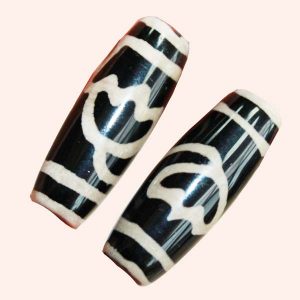 Тибетская бусина Дзи с Лотосом