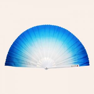 Китайский веер для танца синий 82 см