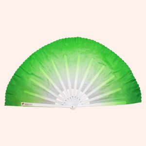 Китайский веер для танца зелёный 82 см