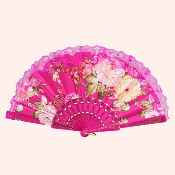 Розовый веер