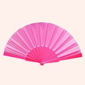 Китайский веер для танца розовый