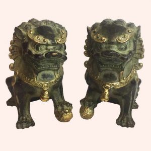 Небесные львы из бронзы