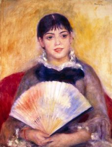 женщина с веером