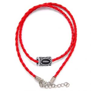 Рунический амулет Иса в виде браслета