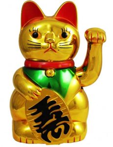 манеки-неко с иероглифами под золото манеки неко с иероглифами