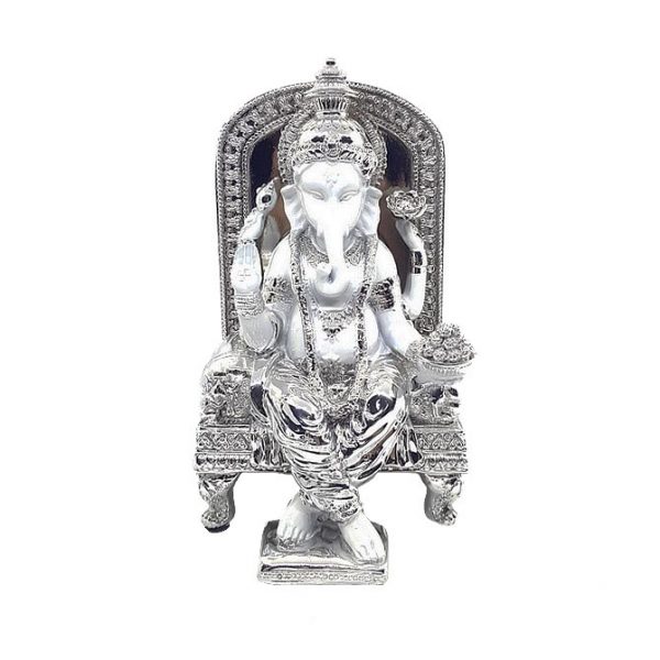 Серебряный Ганеша на Великом Троне