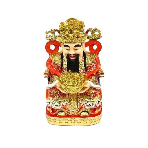 Бог Богатства на Троне с Чашей Изобилия