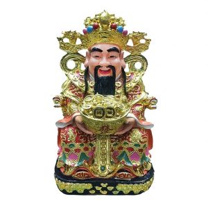 Бог Богатства на троне с Вазой Изобилия