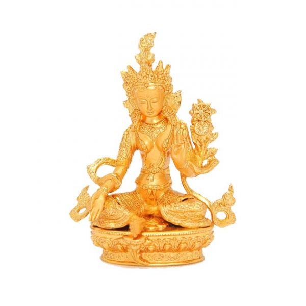 Богиня Белая Тара с мантрами