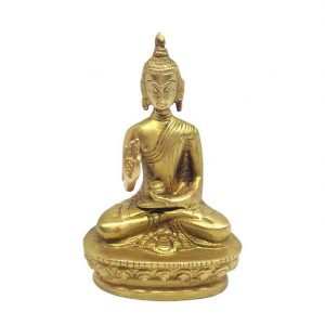 Великий Будда на лотосе из бронзы Великий Будда на лотосе из бронзы