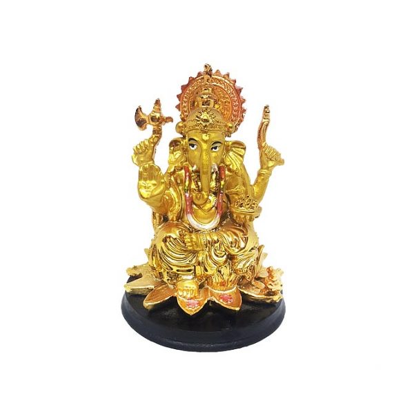 Ганеша Бог Богатства в Лотосе