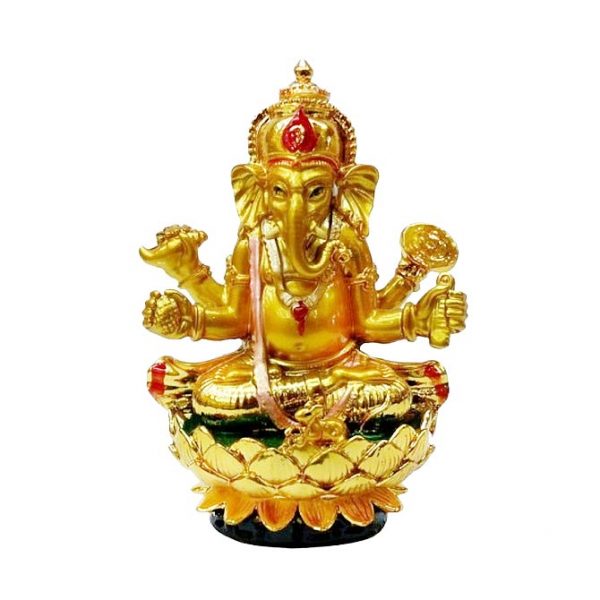 Ганеша Бог Изобилия в Лотосе