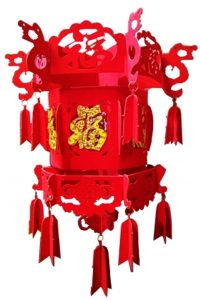 Фонарик красный большой