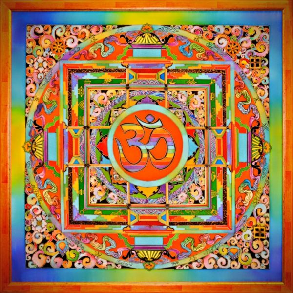 Мандала с символом Ом