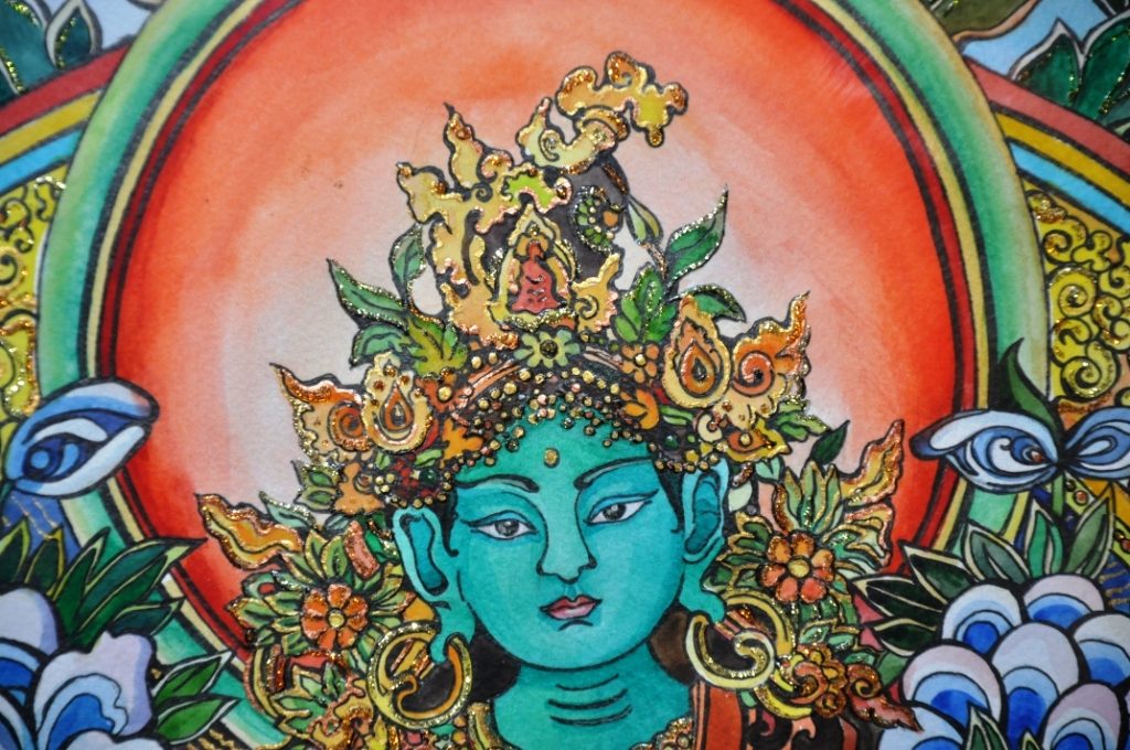 Центр полотна крупным планом 1