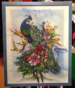 Батик Павлины