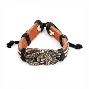Кожаный браслет Индеец Кожаный браслет Индеец
