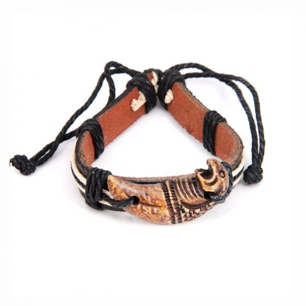 Кожаный браслет Ягуар