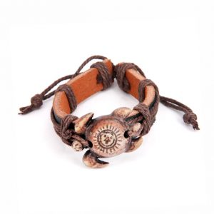 Кожаный браслет Черепаха Кожаный браслет Черепаха