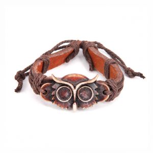 Кожаный браслет Сова Кожаный браслет Сова