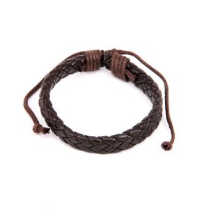 Плетеный кожаный браслет Плетеный кожаный браслет