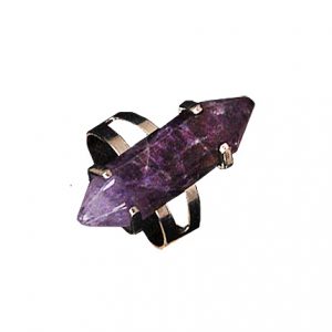 Кольцо с натуральным камнем Аметист безразмерное Кольцо с натуральным камнем Аметист безразмерное