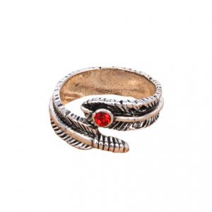 Кольцо в виде пера безразмерное