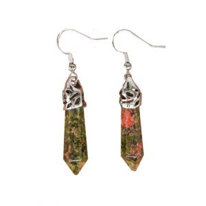 Серьги с Унакитом Серьги с Унакитом