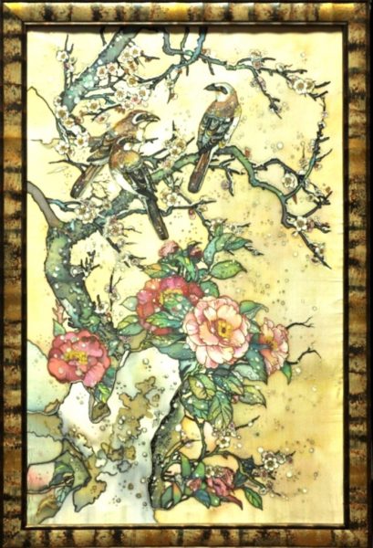 Батик картина Птицы