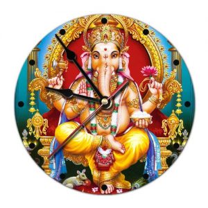 Часы настенные с Ганешем 20 см Часы настенные с Ганешем 20 см