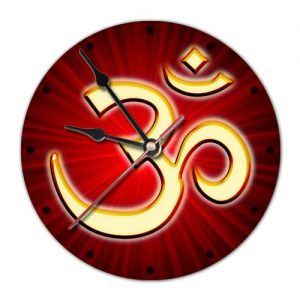 Часы настенные со знаком Ом 20 см