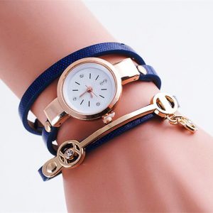 Часы с браслетом из кожи и металла Часы с браслетом из кожи и металла