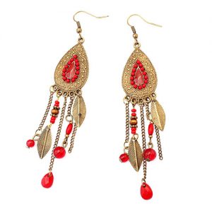 Серьги восточные Листики