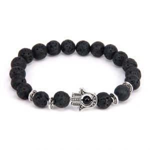 Браслет из натурального камня Лава Браслет из натурального камня Лава