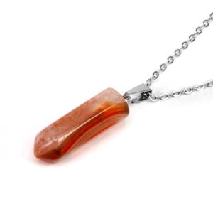 Кулон Сердолик с цепочкой