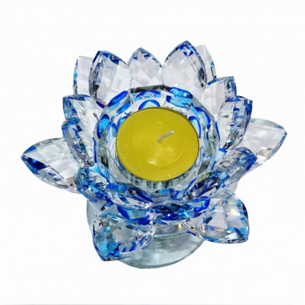 Хрустальный подсвечник Лотос1