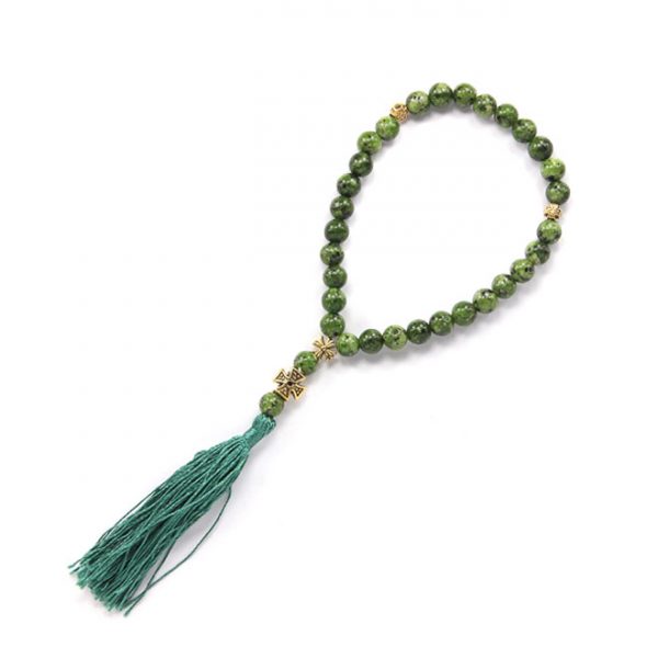 Четки из камня цоизит христианские