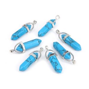 Маятник для биолокации из бирюзы