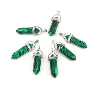 Маятник для биолокации из малахита