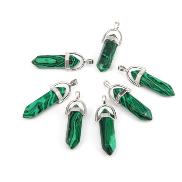 Маятник для биолокации из малахита