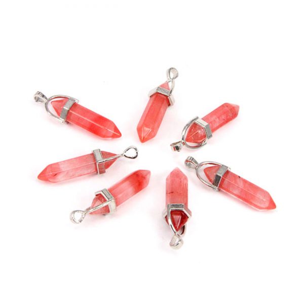 Маятник для биолокации Розовый халцедон