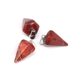 Маятник для биолокации конус красная яшма Маятник для биолокации конус красная яшма