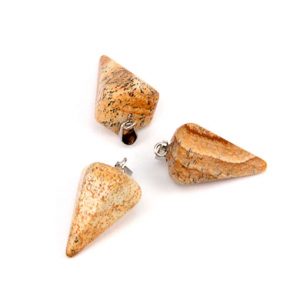 Маятник для биолокации конус яшма Маятник для биолокации конус яшма