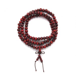 Четки буддийские Узел Бесконечности розовое дерево Четки буддийские Узел Бесконечности розовое дерево