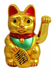 Кот удачи машет лапой Кот удачи машет лапой